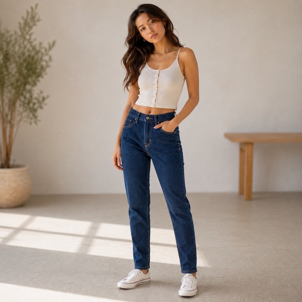 Imogene + Willie Elizabeth High Rise Slim Jeans Dark Indigo Womens Size 25 USA